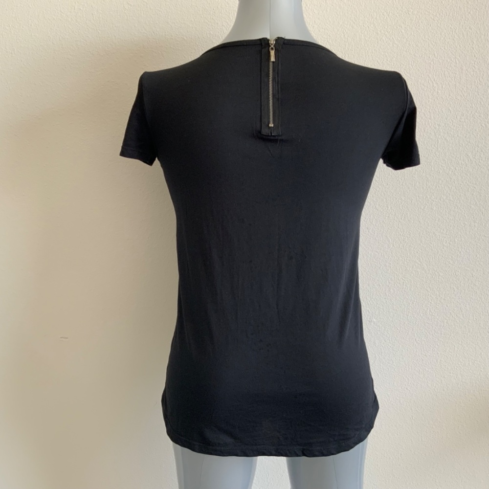 Women’s 100% Ready to Party Black & White Stripes Cotton T-shirt size S/M - Picture 3 of 8